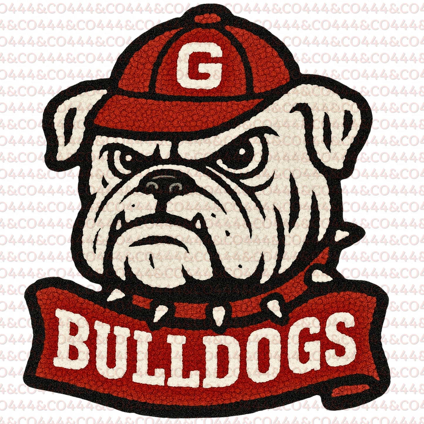 G e o r g i a Mascot PNG | Faux Yarn Sports Graphic Instant Download