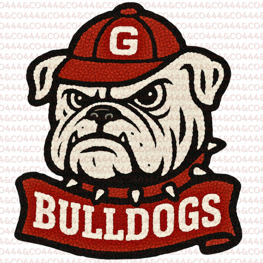 G e o r g i a Mascot PNG | Faux Yarn Sports Graphic Instant Download