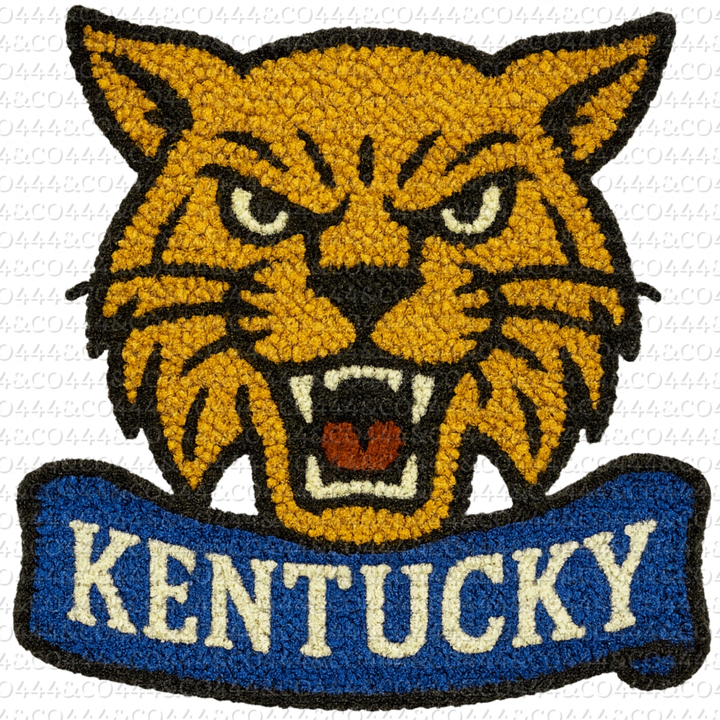 W i l d c a t s Mascot PNG | Faux Yarn Sports Graphic Instant Download